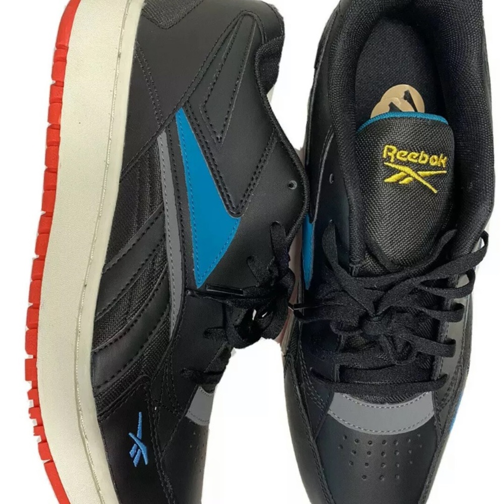 Reebok Court Double Mix Shoes Black Sneakers Sz 11